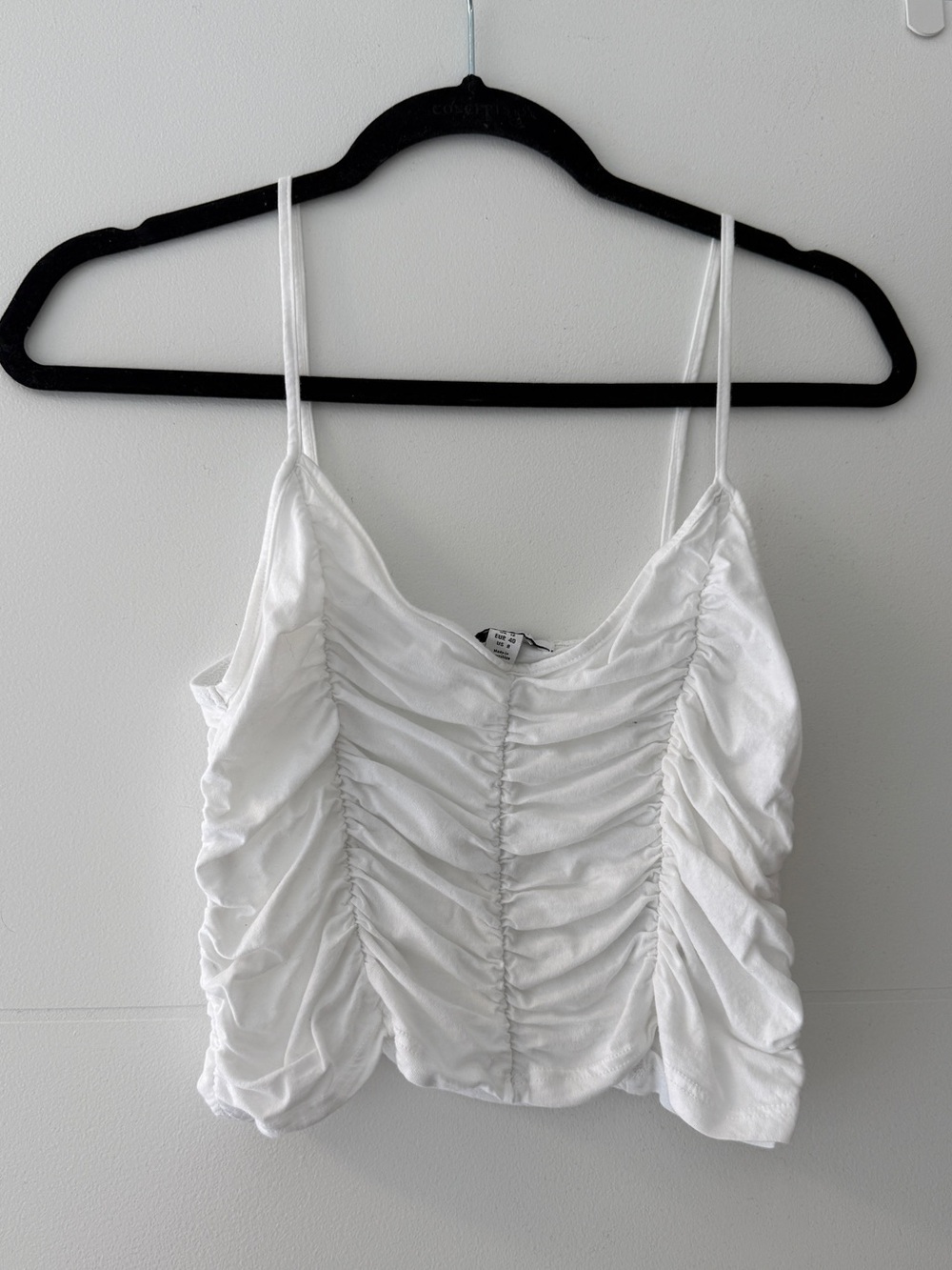 🩵 Topshop Ruched Crop Cami Tank
Size: US 8 (UK 12 / EU 40)